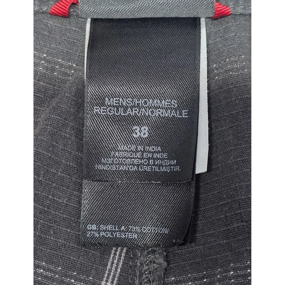 The‎ North Face Mens Size 38 Gray Plaid Cargo Shorts